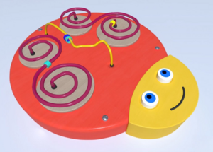 Настенный игровой элемент в виде головы гусеницы - fgospostavki.ru - Ивантеевка