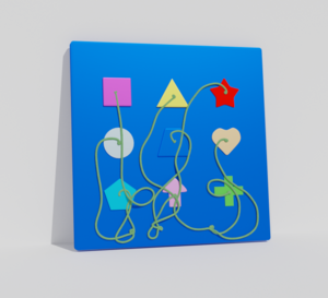 Тактильно-развивающая панель «Геометрия» - fgospostavki.ru - Ивантеевка