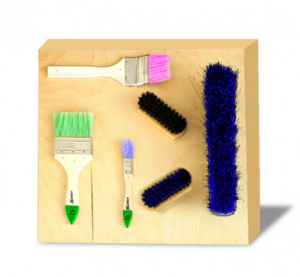 Тактильно-развивающая панель с мягкими кисточками - fgospostavki.ru - Ивантеевка