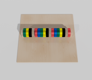 Тактильно-развивающая панель с разноцветными кругами - fgospostavki.ru - Ивантеевка