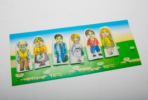 Набор пальчиковых кукол "Семья" 6 штук - fgospostavki.ru - Ивантеевка