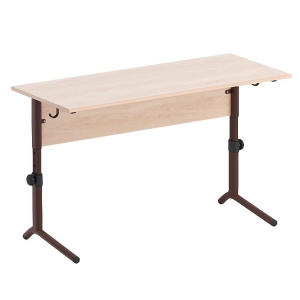 Стол ученический двухместный  регулируемый на плоскоовальной трубе - fgospostavki.ru - Ивантеевка