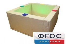 Сухой бассейн интерактивный с кнопками-переключателями (150х150х66 сантиметров) - fgospostavki.ru - Ивантеевка