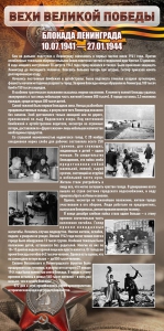 Стенд "Блокада Ленинграда" - fgospostavki.ru - Ивантеевка