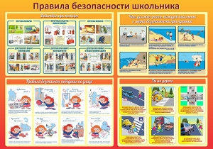 Стенд "Правила безопасности школьника" - fgospostavki.ru - Ивантеевка
