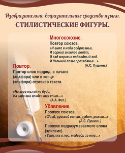 Стенд "Стилистические фигуры" Вариант 1 - fgospostavki.ru - Ивантеевка