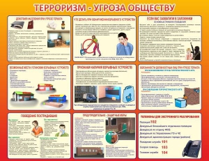 Стенд "Терроризм угроза обществу" - fgospostavki.ru - Ивантеевка