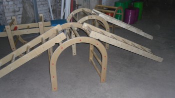 Лестница навесная с зацепами (420*2280 миллиметров, дерево) - fgospostavki.ru - Ивантеевка