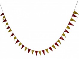 Флажная лента (5 метров, флажок 10*20 сантиметров) - fgospostavki.ru - Ивантеевка