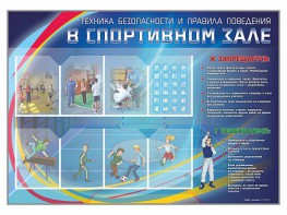 Стенд-уголок "Техника безопасности и правила поведения в спортивном зале" - fgospostavki.ru - Ивантеевка