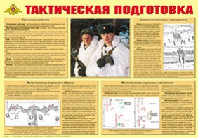 Плакат "Тактическая подготовка" - fgospostavki.ru - Ивантеевка