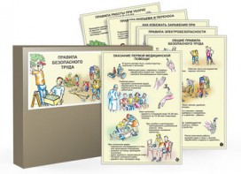 Комплект таблиц "Правила безопасного труда" - fgospostavki.ru - Ивантеевка
