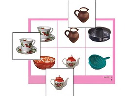 Логопедическое лото "Посуда" (4 планшета, 24 карточки, цветное, ламинированное) - fgospostavki.ru - Ивантеевка