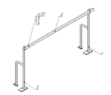 Станок хореографический напольный (1,5 метра, однорядный) - fgospostavki.ru - Ивантеевка