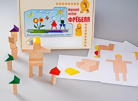 Игровой набор Фребеля "Конструктор деревянный без соединений-3" (Серия "Эксперимент") - fgospostavki.ru - Ивантеевка