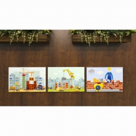 Комплект настенных панелей «Стройка» - fgospostavki.ru - Ивантеевка