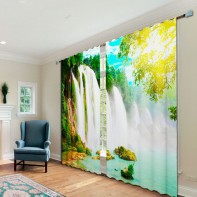 Комплект светонепроницаемых штор "Водопад" - fgospostavki.ru - Ивантеевка