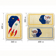 Набор стеновых панелей «Мы в Космосе - Белка и Стрелка» - fgospostavki.ru - Ивантеевка