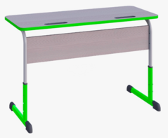 Парта SMARTY KEY двухместная регулируемая по высоте с антивандальной кромкой - fgospostavki.ru - Ивантеевка