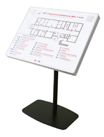 Тактильно-звуковая мнемосхема в комплекте со стойкой (вертикальная стойка) - fgospostavki.ru - Ивантеевка