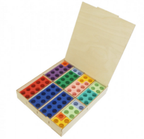 Нумирошка. Набор цветных пластиковых форм 80 шт. в коробке по методике Нумикон - fgospostavki.ru - Ивантеевка