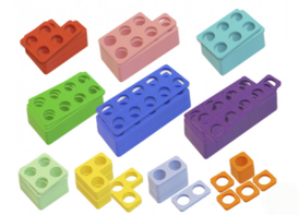 Нумирошка. Набор цветных пластиковых форм 100 шт. по методике Нумикон - fgospostavki.ru - Ивантеевка