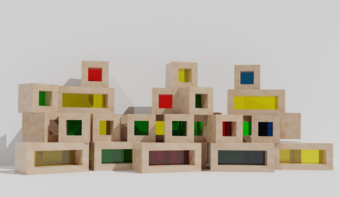 Детский развивающий набор из разноцветных элементов - fgospostavki.ru - Ивантеевка