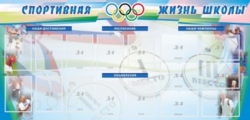 Стенд "Спортивная жизнь" Вариант 4 - fgospostavki.ru - Ивантеевка