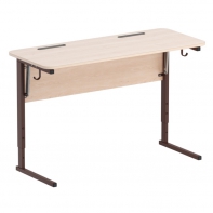 Стол ученический двухместный с наклоном столешницы (0-22°) на прямоугольной трубе - fgospostavki.ru - Ивантеевка